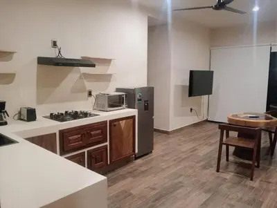 Una cocina o zona de cocina en Apartamentos KALHANY