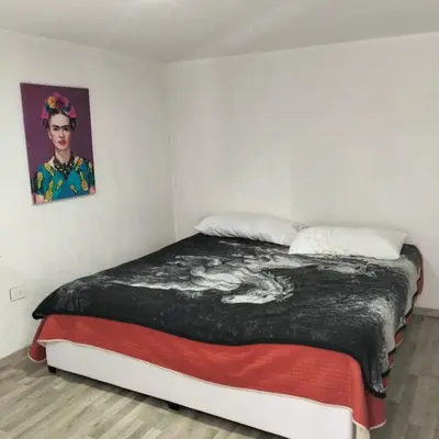 Cama o camas de una habitación en Zona Angelópolis una o dos habitaciones compartidas