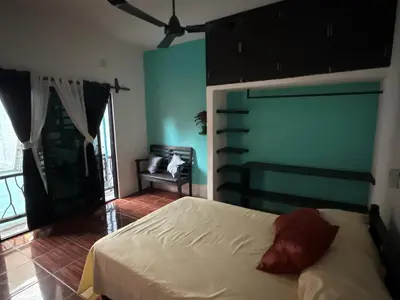 Cama o camas de una habitación en Casa LA ROCA