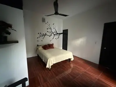 Cama o camas de una habitación en Casa LA ROCA