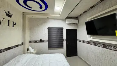 Una televisión o centro de entretenimiento en Hotel VIP