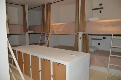 Cama o camas de una habitación en Hotel Men Zipolite