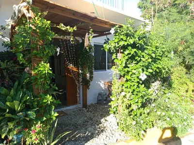 Jardín al aire libre en Zicatelas Depa