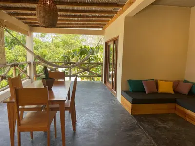 Zona de estar de Casa Nisa II- Lovely 2BR beach home in Puertecito!
