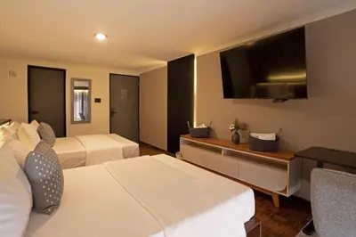 Cama o camas de una habitación en Miranthia Hotel Business and family