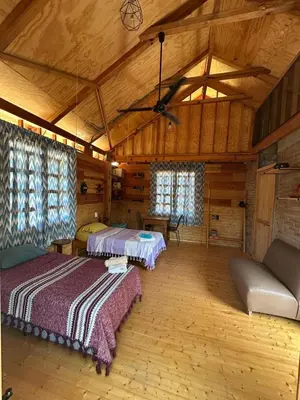 Cama o camas de una habitación en KAO Cabin