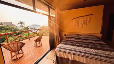 Un balcón o terraza de Luxury Ocean View Villa