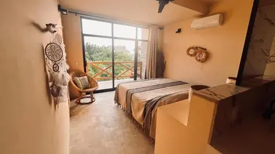 Cama o camas de una habitación en Luxury Ocean View Villa