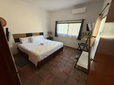 Cama o camas de una habitación en Punta Teresita Chapulines, inmejorable ubicacion