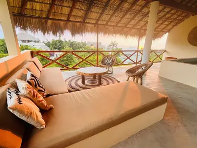 Zona de estar de Luxury Ocean View Villa