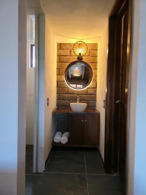 Un baño de cabañas el rio alcatraz