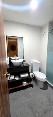 Un baño de Hotel Olimpica Boutique