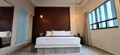 Cama o camas de una habitación en Hotel Olimpica Boutique