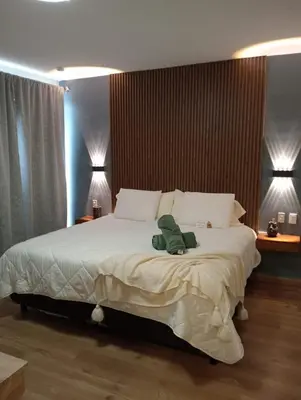 Cama o camas de una habitación en Casa Guadalupe Robles