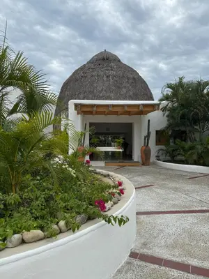 Jardín al aire libre en Lovely Beachfront Apartment-Camino Real Zaachila