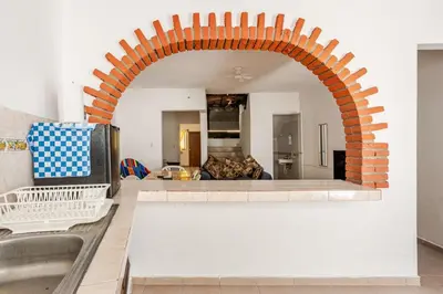 Plano de Bonita Casa Sola e Independiente con Garage Privado para 5 personas 2 RECAMARAS