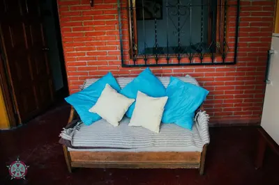 Zona de estar de Casa Lua Oaxaca: Comfort y Cultura