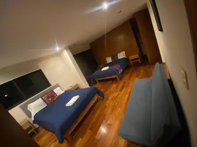 Cama o camas de una habitación en Casa Coyoacan