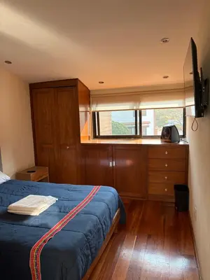 Cama o camas de una habitación en Casa Coyoacan