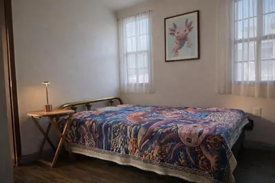 Cama o camas de una habitación en Casa Mexicaníssima 4BR, 4 to 12 guests Coyoacán, familias, grupos