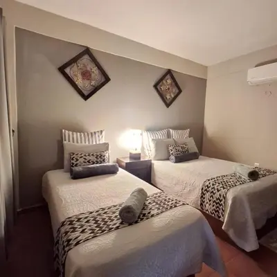 Cama o camas de una habitación en Hotel Hacienda Entabladero