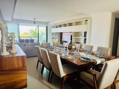 Zona de estar de Departamento en Torre Bali,Diamante,Acapulco
