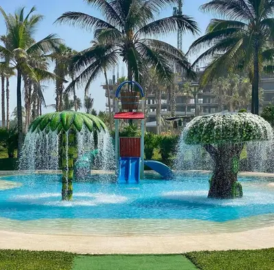 Piscina en o cerca de Departamento en Torre Bali,Diamante,Acapulco