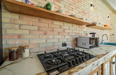 Una cocina o zona de cocina en Residencial Pacific Palmarito Oaxaca