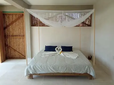 Cama o camas de una habitación en Casa Chukum - Retreat House - Agua Blanca