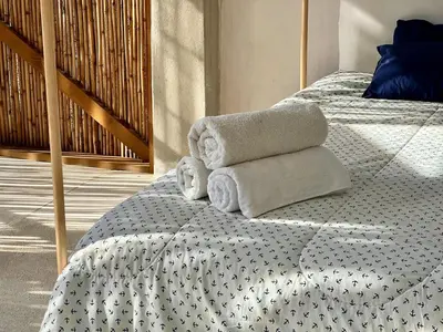 Cama o camas de una habitación en Casa Chukum - Retreat House - Agua Blanca