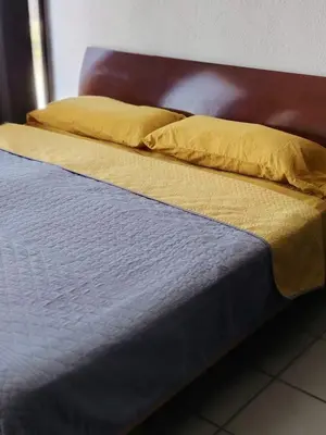 Cama o camas de una habitación en Hermosa casa en Fracc privado al Puerto de Ver