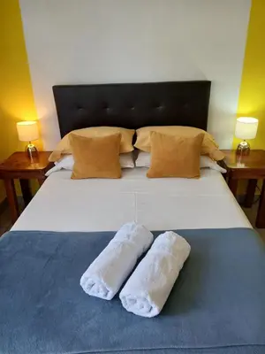 Cama o camas de una habitación en Casa Solares