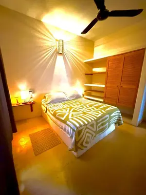 Cama o camas de una habitación en Punta Ox Ha'