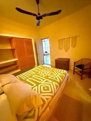 Cama o camas de una habitación en Punta Ox Ha'