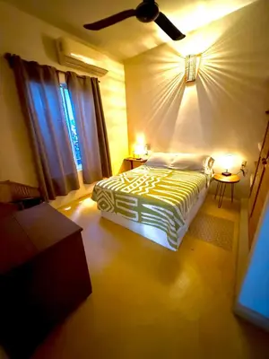 Cama o camas de una habitación en Punta Ox Ha'