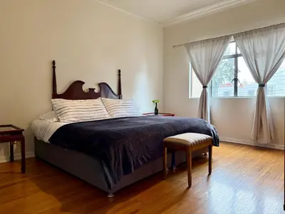 Cama o camas de una habitación en Casa de 5 habitaciones en el Centro de Puebla con Estacionamiento Doble