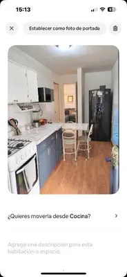 Una cocina o zona de cocina en Apartamento de 3 recámaras en el corazón de puebla