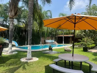 Piscina en o cerca de Quinta Privada 24p Alberca, Tobogán y Jacuzzi