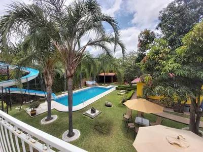Piscina en o cerca de Quinta Privada 24p Alberca, Tobogán y Jacuzzi