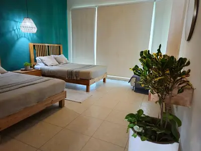 Cama o camas de una habitación en Mar y Lago 203