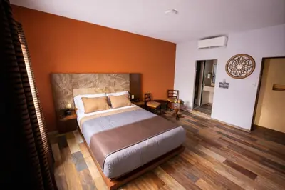 Cama o camas de una habitación en Auto Hotel Express