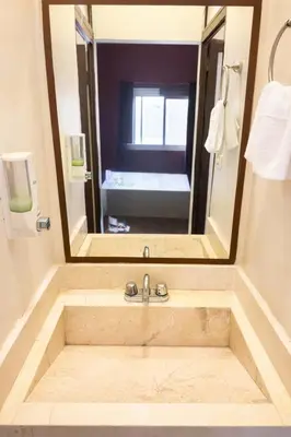 Un baño de Auto Hotel Express