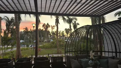 Jardín al aire libre en Apartment with a private pool