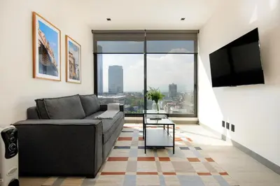 Zona de estar de Modern Living in Be Grand del Valle