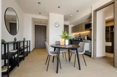 Una cocina o zona de cocina en Modern Living in Be Grand del Valle