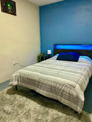 Cama o camas de una habitación en Cómodo departamento en zona céntrica de Puebla