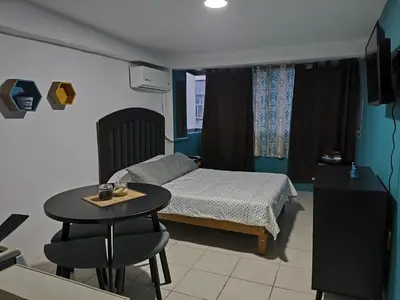 Cama o camas de una habitación en Rooms Veracruz