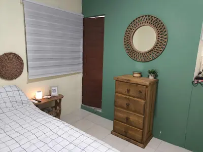 Cama o camas de una habitación en Rooms Veracruz