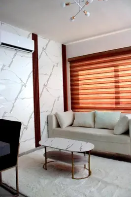 Zona de estar de Puerta Paraíso Tranquilidad cerca del aeropuerto
