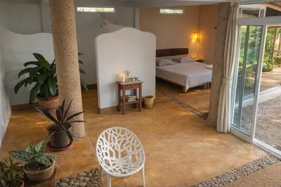 Cama o camas de una habitación en Luna 6